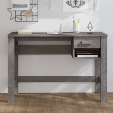  HAMAR világosszürke tömör fenyőfa íróasztal 110 x 40 x 75 cm bútor