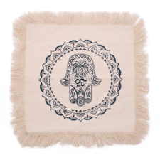  Hamsa Mandala Párnahuzat - 45x45cm - zöld lakástextília