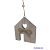  Hamvas fa házikó akasztóval - Nagy