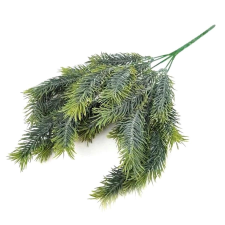  Hamvas fenyőág, hossza: 35 cm dekorációs kellék