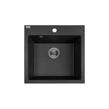  Hana gránit mosogató, matt fekete mosogatótálca