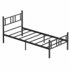  Hanah Home Akın egyszemélyes ágykeret fekete - Fekete 90x200