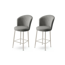Hanah Home Alte Grey A bárszék szett, 2 db, szürke, 2 db bútor