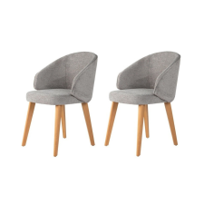 Hanah Home Bentley Grey and Light Oak étkezőszék szett, 2 db, szürke bútor
