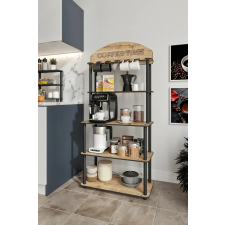 Hanah Home Coffee Stand Oak Time - Oak papírárú, csomagoló és tárolóeszköz
