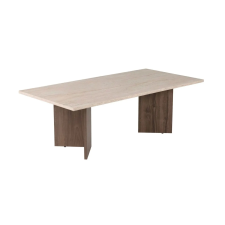  Hanah Home Coffee Table Travertine Venezia Walnut Sabin - Travertine, Venezia Walnut bútor