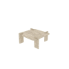  Hanah Home Coffee Table Travertine Woog - Travertine
