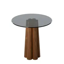  Hanah Home Coffee Table Walnut Dark Grey Thales - Walnut, Dark Grey bútor