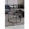  Hanah Home Dohányzóasztal Fekete Fume Royal - Fekete, Fume