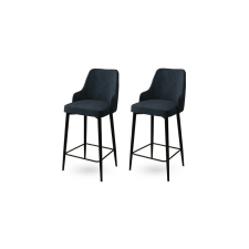 Hanah Home Enox Anthracite and Black bárszék szett, 2 db, antracit, 2 db bútor
