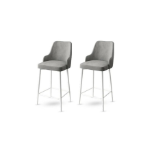 Hanah Home Enox Grey and White bárszék szett, 2 db, szürke, 2 db bútor