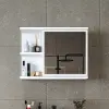  Hanah Home Fürdőszoba Szekrény Tükörrel Fehér 2673