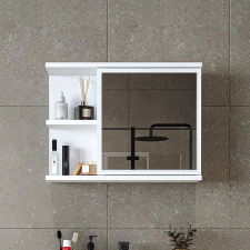  Hanah Home Fürdőszoba Szekrény Tükörrel Fehér 2673 fürdőszoba bútor