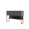  Hanah Home Komód Gold Anthracite Luxe - arany, antracit