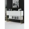 Hanah Home Komód Luxe - Gold, White