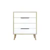  Hanah Home Komód Sapphire Oak White Flora - Sapphire Oak, Fehér