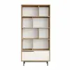  Hanah Home könyvespolc, NaturalWhite Boh4-Sw