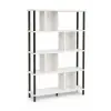  Hanah Home Könyvespolc Peka-0045 - Fehér, Fekete