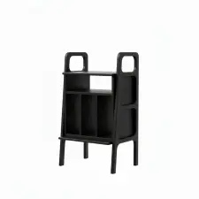  Hanah Home lemezjátszó állvány fekete CPT4842-50 bútor