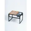  Hanah Home Lerakóasztal Atlantic Pine Black Brut - Atlantic Pine, Black