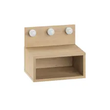  Hanah Home Nightstand Sapphire Oak Treo - Sapphire Oak bútor