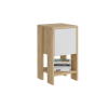  Hanah Home Nightstand Sapphire Oak White Ema - Sapphire Oak, White