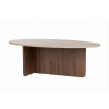  Hanah Home Orba dohányzóasztal, Travertine Venezia Walnut - Travertine, Venezia Walnut