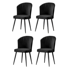 Hanah Home Rubi Black étkezőszék szett, 4 db, fekete bútor