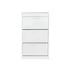  Hanah Home Shoe Cabinet Diamond White Shc-431-Dd-1