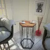  Hanah Home Side Table Walnut Black Cetrus - Walnut
