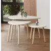  Hanah Home Travertin Dohányzóasztal szett Alvin - Travertin