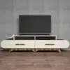  Hanah Home TV állvány dió és krém színű Flora - dió, krém