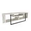  Hanah Home TV-állvány Fehér Fekete Asal 120 - Ephesus, Fekete