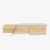  Hanah Home TV állvány Sapphire Oak White Zonas - zafírtölgy, fehér