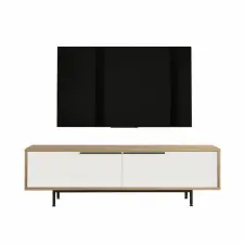 Hanah Home TV-állvány Tölgy Fehér ON1-SW bútor