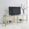  Hanah Home TV Stand Gold Basic Gold TV501