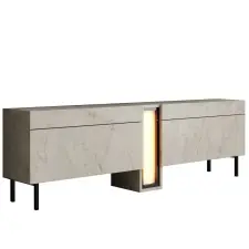  Hanah Home TV Stand Travertine Nova - Travertine bútor