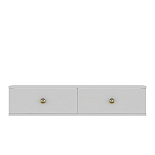  Hanah Home TV Stand White Gold Zuzu 120 - White, Gold bútor