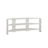  Hanah Home TV Stand White Thales Corner - White