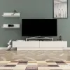  Hanah Home TV Unit White Lucca TV - White, White