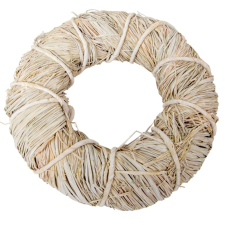  Háncs koszorú fehér 35x10cm dekorációs kellék