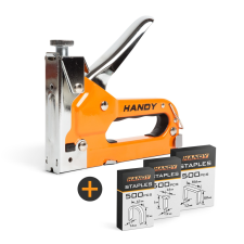 Handy 10442 Tűzőgép + 3 féle kapocs készlet - Narancssárga (10442) tűzőgép