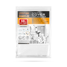 Handy Festő takarófólia - HDPE - 5 mikron - 4 x 12,5 m ragasztószalag és takarófólia