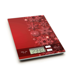 Handy Vog &amp; Arts design digitális konyhai mérleg Karácsonyi piros - max 5kg - 57267N konyhai mérleg