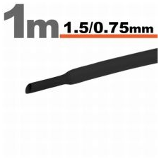 Handy Zsugorcső 1,5mm/0,75mm fekete villanyszerelés