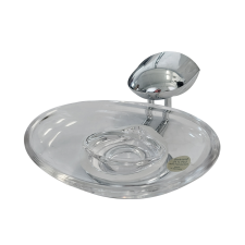 Hansa RONDA szappantartó kristálytartóval (03200900) fürdőszoba kiegészítő
