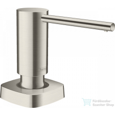 Hansgrohe A71 folyékonyszappan és mosogatószer adagoló, nemesacél felület 40468800 mosogatótálca