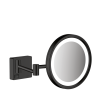 Hansgrohe AddStoris Borotválkozótükör LED világítással matt fekete 41790670