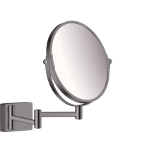 Hansgrohe AddStoris Borotválkozótükör szálcsiszolt fekete/króm 41791340 fürdőszoba kiegészítő