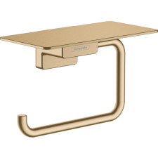 Hansgrohe AddStoris WC papír tartó, polccal szálcsiszolt bronz 41772140 fürdőszoba kiegészítő